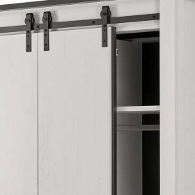 Schlafzimmerkomplettset Dionada im Landhausstil in Pinie Weiß (vierteilig) – Ansicht 18