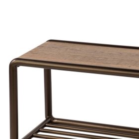Schuhregal Krispa mit Bügelgestell aus Metall 40 cm hoch – Ansicht 3