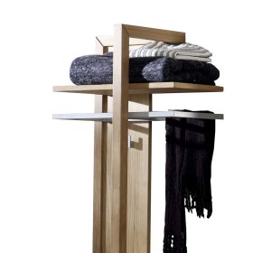 Flurgarderobe Emrada aus Wildeiche Massivholz 60 cm breit – Ansicht 3
