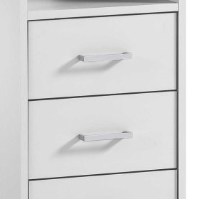 Schreibtisch Loytami mit drei Schubladen und Metallgriffen – Ansicht 4