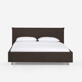 Jugendbett Vivenda in Braun Kunstleder modern – Ansicht 3