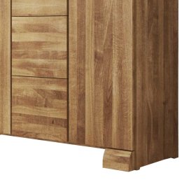 Massivholz Sideboard Sascora aus Wildeiche geölt 120 cm Landhaus – Ansicht 4