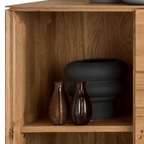 Design Wohnzimmerwand Rennia aus Wildeiche Massivholz geölt (dreiteilig) – Ansicht 11