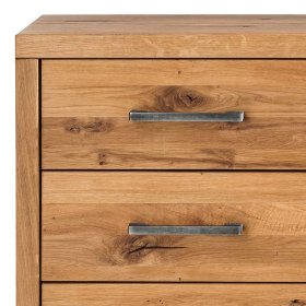 Kommode Holz Shanna in Wildeichefarben mit Metallgriffen – Ansicht 3