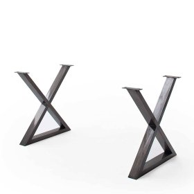 Tisch Vegas mit X Gestell im Industry und Loft Stil – Ansicht 4
