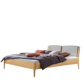 Massives Doppelbett Eiche hell Luisanes 180x200 cm oder 160x200 cm – Ansicht 1