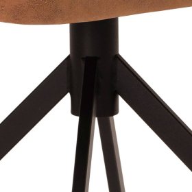 Armlehnstuhl Sanlina in Cognac Braun aus Microfaser – Ansicht 5