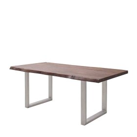 Holztisch Cassius mit natürlicher Baumkante im Industry und Loft Stil – Ansicht 1