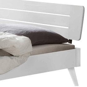 Weißes Doppelbett Sharay aus MDF in modernem Design – Ansicht 3