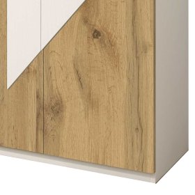 Schuhschrank Salmasion in Wildeichefarben und Weiß modern – Ansicht 3