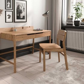 Esstisch Stühle Koropi aus Wildeiche Massivholz geölt (2er Set) – Ansicht 5