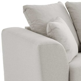 Couch in Beige Santjana mit Armlehnen in modernem Design – Ansicht 4