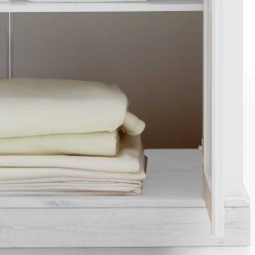 Babyzimmer Drehtürenschrank Mures in Weiß aus Kiefer Massivholz – Ansicht 8
