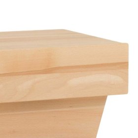 Nachttisch Pisaldo aus Kernbuche Massivholz mit Ablage – Ansicht 4