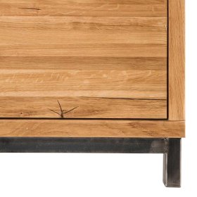 Kommode Holz Shanna in Wildeichefarben mit Metallgriffen – Ansicht 4