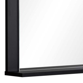 Skandi Design Flurspiegel Curtus in Schwarz mit Ablage – Ansicht 5