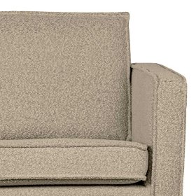 Daybed Retro Stil Catanias in Beige Boucle mit Fußgestell aus Metall – Ansicht 3