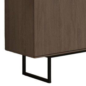 Wohnwand Anuta in Nussbaumfarben 137 cm hoch (zweiteilig) – Ansicht 7