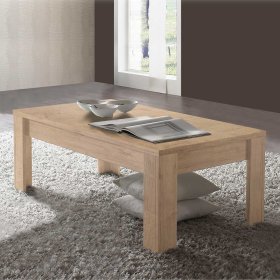 Wohnzimmer Couchtisch Lampione in Eiche im Retro Design – Ansicht 2