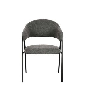 Esszimmerstuhl Mauritius aus Boucle mit Armlehnen (2er Set) – Ansicht 2