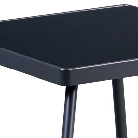Kaffee Tisch Tobi in Schwarz und Goldfarben aus Metall und Glas – Ansicht 4