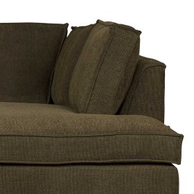 Modernes Wohnzimmer Ecksofa Brunos in Dunkelgrün Webstoff mit vier Sitzplätzen – Ansicht 10