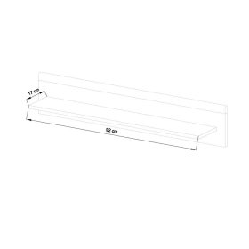 Skandi Design TV Wohnwand Levanca in Weiß und Eichefarben 160 cm hoch (dreiteilig) – Ansicht 10