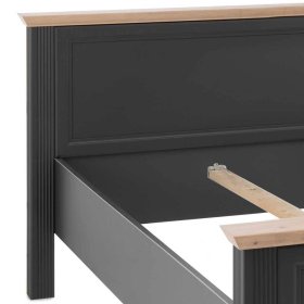 Schlafzimmermöbel Trujano im Landhausstil in Dunkelgrau (dreiteilig) – Ansicht 4