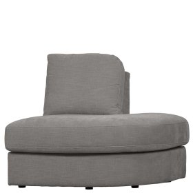 Modulsofa Abschluss Element rechts Fredoco in Grau 44 cm Sitzhöhe – Ansicht 4