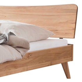 Niedriges Bett Ytolin aus Wildbuche Massivholz geölt – Ansicht 3