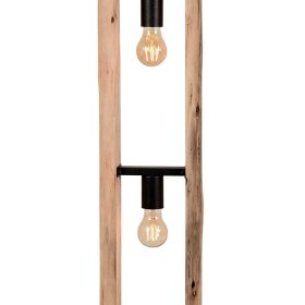 Stehleuchte Morvon aus Metall und Holz 150 cm hoch – Ansicht 5