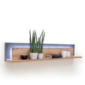 Wandboard Lucisa in Eiche Optik und Anthrazit modern – Ansicht 2