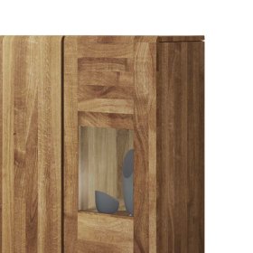 Anrichte Sascora aus Wildeiche Massivholz Glas – Ansicht 3