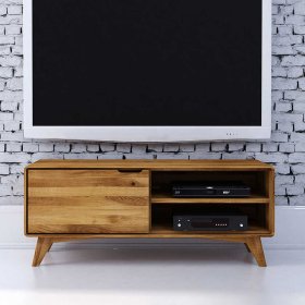 TV Unterschrank Vinial aus Wildeiche massiv geölt 120 cm breit – Ansicht 3