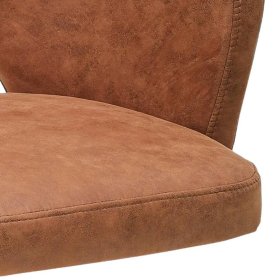 Armlehner Enya um 360 Grad drehbar in Cognac Braun – Ansicht 4