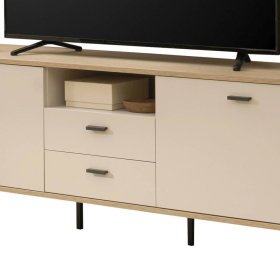 TV Wohnwand Zimena in modernem Design 170 cm hoch (dreiteilig) – Ansicht 3