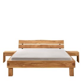 Doppelbett Tascam aus Wildeiche Massivholz im Industry und Loft Stil – Ansicht 3