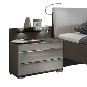 Schlafzimmer Set Kosnira in Braun und Hellgrau Made in Germany (vierteilig) – Ansicht 6
