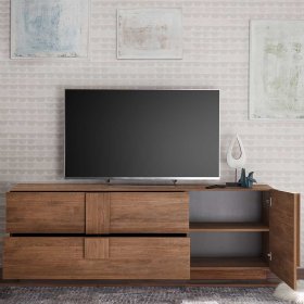 Fernseh Unterschrank Deway in modernem Design mit zwei Schubladen – Ansicht 3