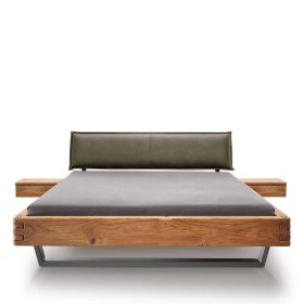 Bettgestell Lantikia aus Wildeiche Massivholz im Industry und Loft Stil – Ansicht 3