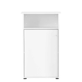 Empfangstresen Dadonia in Weiß melaminbeschichtet 111 cm hoch – Ansicht 5