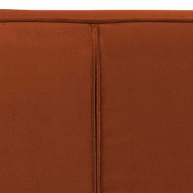 Wohnzimmer Sessel Dominus in Rostfarben und Schwarz mit Armlehnen – Ansicht 7