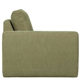 Couch Element mit Armlehne links Karyon in Graugrün - Modulsofa – Ansicht 5