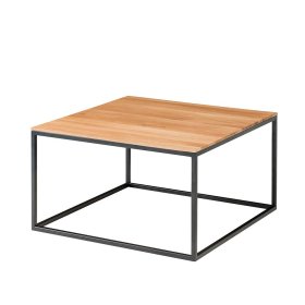 Wohnzimmer Couchtisch Eleore aus Asteiche Massivholz 70 cm breit – Ansicht 1