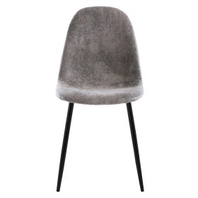 Polsterstühle Verdes in Hellgrau und Schwarz im Skandi Design (2er Set) – Ansicht 2