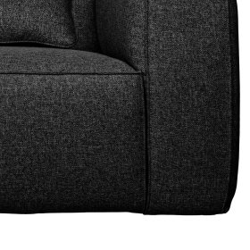 Dreisitzer Couch Vamaica dunkelgrauer Stoffbezug mit Armlehnen – Ansicht 5