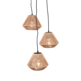 Deckenlampe Gardaz aus Jute und Metall – Ansicht 2