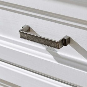 Anbauwand Vronata in Weiß und Eichefarben im Landhaus Design (zweiteilig) – Ansicht 8