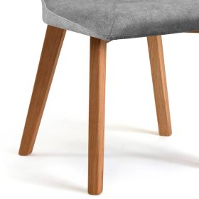 Esszimmerstuhl Cementa mit Gestell aus Massivholz 49 cm Sitzhöhe (2er Set) – Ansicht 4