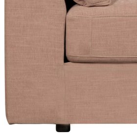 Rosa Einsitzer Modul Couch Oktamian aus Webstoff mit Armlehne rechts – Ansicht 11